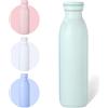 AMFUN Borraccia Termica 600ml in Acciaio Inox, Bottiglia Thermos a Prova di Perdite, Borraccia Termica, Borracce Termiche Prova di Perdite, Bottiglia Isolata, Senza BPA