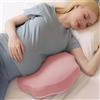 Chilling Home Cuscino per Gravidanza, per Dormire, in Memory Foam, per Pancia, Schiena, Cuscino per il Corpo Regolabile e Portatile, per Chi Dorme Sul Fianco (15 cm, rosso)