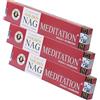 NKlaus 3X Golden Nag Meditation Incense Sticks 45g - Handcrafted Indian Incense for Inner Peace, Clarity, and Spiritual Practice
