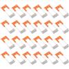 PATIKIL 49x18mm Faretto Clip Molla 24pz Diodo Emettitore Illuminazione Integrata Accessori Morsetti Protettivi per Soffitto Lampada Arancione