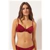 Calzedonia Balconcino Costume Shiny Satin Rosso