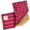 Navango® Cuscino Termico con Noccioli di Ciliegio per Microonde o Forno | Per Lenire il Dolore Cervicale o i Dolori Muscolari | Cotone OEKO-Tex | ca. 17x45 cm | 3 Camere | Cuscini per Cervicale
