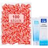 Luyuttn Preservativi confezione da 100 pezzi + 100 g di lubrificante - Preservativi per uomo - Sensazione naturale - Larghezza 53 mm - Preservativi per uomo