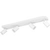 Eglo connect.z lampada LED da soffitto Melitello-Z, 4 faretti, ZigBee, Matter, app e Alexa, bianco caldo-freddo, RGB, dimmerabile, bianco