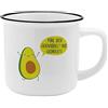 GRUSS & CO Tazza con motivo Avocado | New Bone China Porcellana, effetto smaltato, 35 cl, regalo, tazza con scritta | 46977