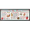Open Road Brandsul Menu Board Embossed Metal Sign, 61 cm l