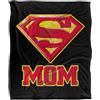 DC Comics Superman Super Mom Coperta super morbida al tatto setoso - 152 x 127 cm