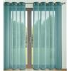 Le linge de Jules Set di 2 tende in tinta unita, con 8 occhielli, 140 x 240 cm, colore: blu anatra, luminose e decorative, per proteggere gli sguardi esterni