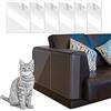 BluVast Proteggi Divano Gatti Graffi, Protezione Graffi Gatto, 6 Pezzi Pellicola Protettiva Adesiva AntiGraffio dai Gatti, Protezione per Divani, Sedie, Letti, e Vari Mobili, Pareti, 45x30cm