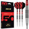 RED DRAGON Darts - Collezione Classici 50 Anni - Grizzly 2-24g - 90% Tungsteno - Set di Freccette Professionali con Punta in Acciaio - Include voli e steli per Freccette