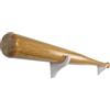 Xebtec Supporto da parete per mazza da baseball - Supporto verticale/verticale per montaggio a vite, plastica bianca, Made in Germany | Xebtec (orizzontale)