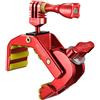 iSHOXS Shark - Supporto per tubo di sedile, adatto per Gopro e Action cam compatibile, accessorio per bicicletta e moto, girevole a 360 gradi, 28-65 mm