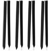 kebitedamai 4 Pz Picchetti Giardino, 30cm Picchetti Telo Pacciamatura, Chiodi a U Picchetti da Terra, Ancoraggio per Telo Anti Erbacce per Orto, Picchetti per Recinzione Camping Anti-erbacce Giardino(Nero)