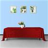 Trimming Shop Tovaglia rettangolare in velluto riccio rosso, 178 x 365,8 cm, lavabile, morbida, per matrimoni, banchetti, cucina, compleanni, vacanze, cene, feste, confezione da 1