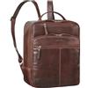 STILORD Nikita Zaino da Ufficio Pelle Vintage Zainetto da Lavoro Porta PC 13,3 Pollici per Donna Uomo Borsa Business Bag da Università Cuoio Genuino Colore:bourbon - marrone