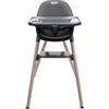 Graco - Presti™ Seggiolone 3-in-1: seggiolone, sgabello, seggiolina. Adatto da 6 mesi a 6 anni circa (max. 27,3 kg), colore Charcoal