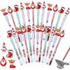 LATERN 40 Pezzi Natalizie Matite Impilabili, 18CM Matita Push Impilabile Multipunto Alce del Pupazzo di Neve Dell'albero di Natale di Babbo Natale Matite Preaffilate per Bomboniere (4 Stili)