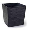 Siena Garden - Vaso per piante Biron, in plastica, 25 cm, colore: grafite