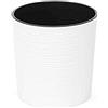 Siena Garden Lens - Vaso per piante in plastica, 30 cm, colore: Bianco