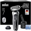 Braun Series 7 Rasoio Elettrico Barba, Rifinitore Di Precisione EasyClick, Stazione SmartCare, 360° Flex, Wet&Dry Ricaricabile, Custodia da Viaggio, Idea Regalo 71-S7200cc Argento