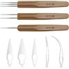 The Lord of the Tools Set di 8 strumenti per dreadlock ad incastro per dreadlocks uncinetto Sisterlocks Craft Dreadlocks extension per capelli Locs accessori per stringere i capelli Easyloc