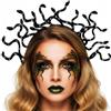 Reaky Fascia per capelli a forma di serpente dorata, accessori per capelli da donna