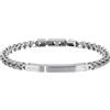 Breil, Collezione Groovy, Bracciale Uomo, Catena a Maglie Fitte in Acciaio Lucido, Pratica Chiusura a Moschettone, Misura 21 cm, Idee Regalo Uomo e Ragazzo