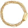 Breil, Collezione Magnetica System, Bracciale Donna Small Comet, in Acciaio Lucido Color Oro, Pratica Chiusura con Magnete, Colore Gold, Misura 19,5 Cm, Idea Regalo Donna