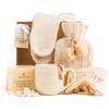 Tilz Set regalo di cioccolata calda con tazza Marshmallows e mini borsa dell'acqua calda invernale, set regalo con fodera per bottiglia dell'acqua calda, per donne, uomini, adulti