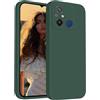 ISOI - Cover per Xiaomi Redmi 12C, Custodia Morbida in Silicone Liquido, Protezione Completa Antiurto Ultra Sottile per il Corpo - Verde Notte