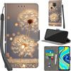 PHINIENLAND Custodia per Xiaomi Redmi Note 9S / Note 9 Pro / Note 9 Pro Max, Pelle Sintetica, Floreale, Dente di Leone, A Libro, Chiusura Magnetica, Supporto, Slot per Schede, Portafoglio Flip