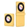 GIOPUEY Cover Compatibile con Nubia Flip, Materiale PC Rigido Custodia, Comodo e Liscio al Tatto Case，Antiurto, Anti-Impronta - Yellow