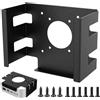 Penbinmall Supporto per Mac Mini, VESA per Mac Mini M4 2024, Supporto da Parete in Metallo, Supporto per Fissaggio Sotto Tavolo, Supporto Monitor Scrivania, VESA Supporto in Metallo per M4 Pro MacMini, Nero