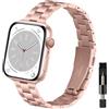 WoPail Cinturino per Apple Watch Series 12,11,41mm 42mm 40mm 38mm, Donna | per iWatch Series 12/11/10 42mm/9/8/7/6/5/4/3/2/1/SE 3/2/1 , Sottile di Ricambio Metallo Acciaio Inossidabile