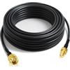 Bingfu Cavo Prolunga SMA 10m Adattatore Maschio a Femmina Montaggio a Piastra Cavo Coassiale RG174 per Antenna Router Modem 4G LTE Radio a Due Vie Dongle USB RTL-SDR Ricevitore ADS-B