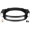 Oderra Torcia Frontale LED Ricaricabile, Lampada Frontale 400 Lumen, 8 Modalità Luce, Sensore di Movimento, Impermeabile IPX4, per Campeggio, Trekking, Emergenza, Lavoro