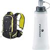 Ferrino X-Track, Zaino da Trekking Unisex, Nero, 15 L & Soft Flask Borraccia Running, Bianco, 0.50 Lt.