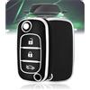 LELNOOS Cover Chiave Auto, Silicone Custodia Chiave Protettiva Copri Chiavi per Renault Clio Twingo Kangoo Trafic Megane Modus Captur Master Express Wind Fluence Smart Forfour Fortwo 453, 3 Tasti