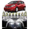 BMT xms 7pz Kit di Luci LED per Interni per Nissan Note E11 E12 2004-2017, Lampadine LED per Interni Auto e Camion 6000K Bianco Luminoso