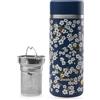 Qwetch - Teiera isotermica Nomade 400 ml - Infusore con 2 filtri - 12 ore caldo/24 ore freddo - impermeabile, riutilizzabile e durevole - per tè, caffè, tisana, frutta (blu notte)
