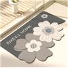 Ergocar Tappeto Da Bagno 50x80cm, Ultrasottile Sottoporta Ad Assorbimento Rapido Fondo Antiscivolo In Gomma Tappetino Da Bagno Impermeabile