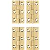 YOFASEN Cerniere in Rame - Cerniere Piccolo Cerniera Armadio Porta Cassetto Finestra Cassetta Degli Attrezzi Cerniera per Mobili, Oro, 2 pollici(50x27x1.2mm) - 4pcs