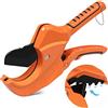 AIRAJ Ratchet PVC Pipe Cutter,Cuts up to 2-1/2PEX,PVC,PPR and Plastic Hoses,Pipe Cutters with Sharp SK5 Stainless Steel Blades,Suitable for Home Repairs and Plumbers