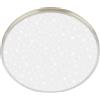 BRILONER - Plafoniera, cielo stellato, colore della luce bianco neutro, lampada soffitto, plafoniera, camera da letto, 33 x 6 cm, nichel opaco