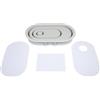 Rayher Stampo silicone portacandele ovale, 18,5x10,3x2,5cm, incl. mascherine 3x5, 36165000