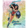 DC Comics Wonder Woman Comic Character Coperta super morbida al tatto setoso - 152 x 127 cm
