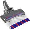 Defurry Upgraded Hardwood Floor Vacuum Attachments with Headlights for Dyson V6 DC59 DC61 DC74 , Replacement Parts Motorhead,Soft Roller &PP Bristle Motorized Brush Accessories for Tile,Carpet,Rug Cleaning.
