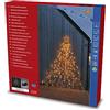 Konstsmide Tenda luminosa a LED Triangel con stella, 304 diodi ambrati, 30 V, esterno (IP44), 3,6 W, cavo nero, 4041-800