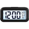 APM Snoooooze - Sveglia digitale per camera da letto, orologio da scrivania a batteria, allarme orologio digitale con luce notturna intelligente, display 12/24 ore, data, per adolescenti, adulti e