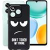 YQINHHME Cover per Honor X5c Plus (6.74), Custodia per Telefono Ultrasottile Antiurto e AntiGraffio, Morbido Silicone TPU Nero Protettiva Case per Honor X5c Plus - DUO5B